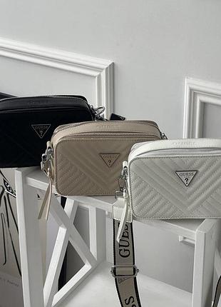 Жіноча сумка, сумка крос боді guess 2 в 1, чорний гесс, жіноча сумка гесс, крос боді guess, жіноча сумка