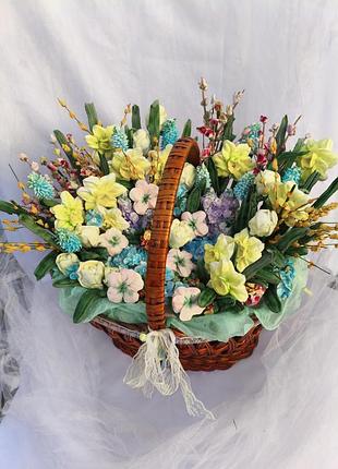 Зефирные композиции в корзинах  🌸