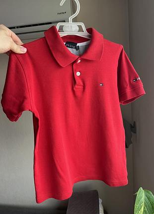 Поло детское , яркое tommy hilfiger 116