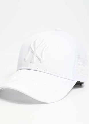 Бейсболка ny сетка (57-58 см) білий