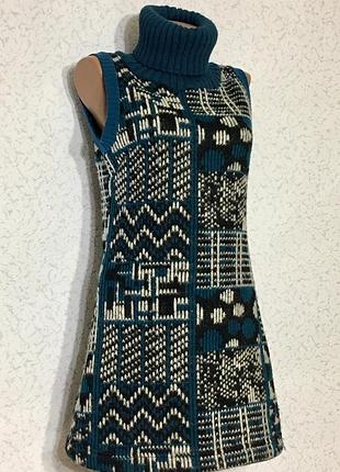 Шикарный шерстяной сарафан италия