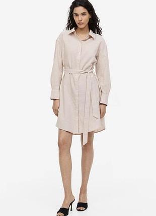Плаття з льоном h&m