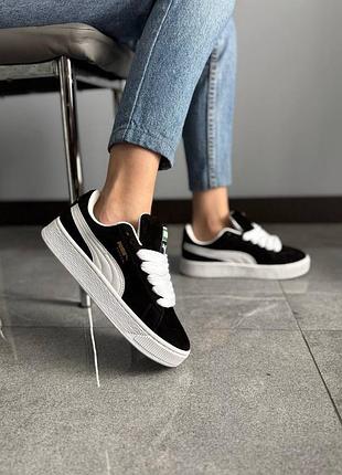 Кросівки puma suede xl white/black