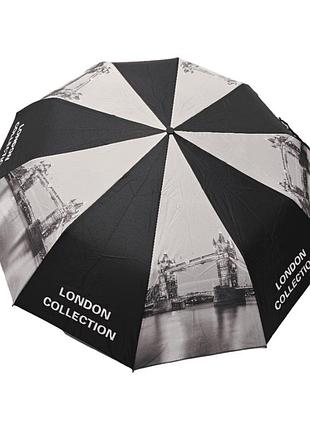 Парасоля жіноча напівавтомат feeling rain "world cities" 10 спиць r05162