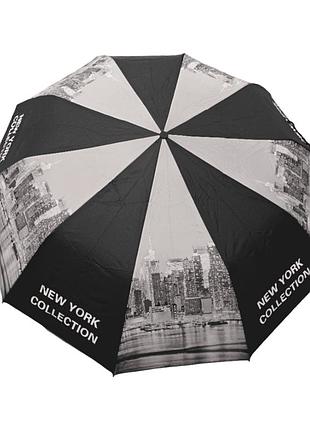 Парасоля жіноча напівавтомат feeling rain "world cities" 10 спиць r05161