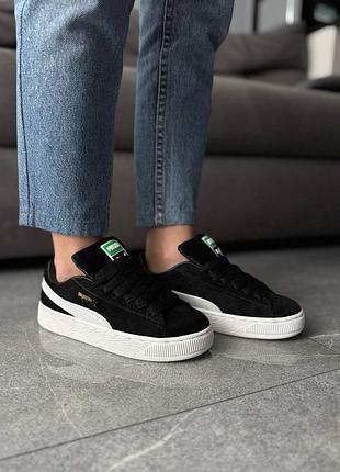 Кроссовки puma suede xl black/white