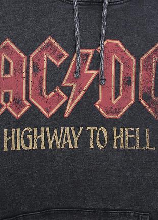 Худи мужское ac/dc серое s 3