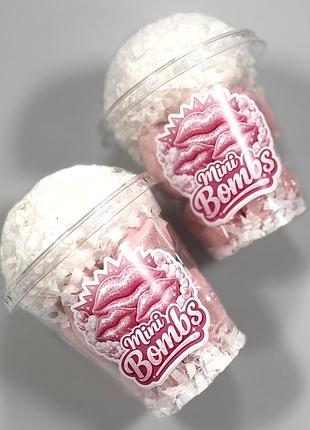 Набір міні бомбочок для ванни “mini bombs lips” 160 г