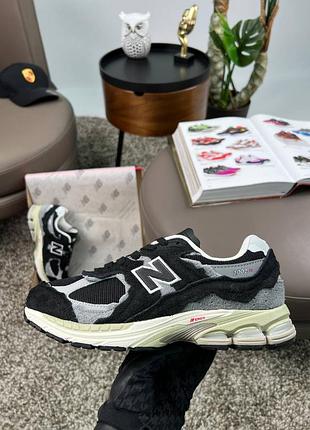 Мужские кроссовки new balance 2002r n black white