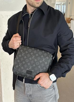 Сумка district pm louis monogram vuitton eclipse grey 6