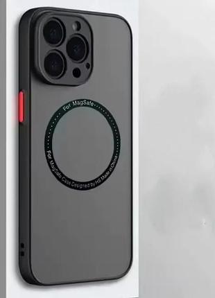 Чехол прозрачный матовый iphone 14 pro clear case with magsafe.