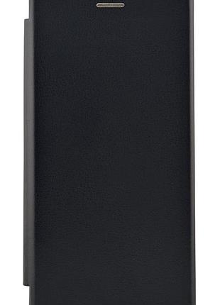 Чехол книжка premium для samsung galaxy s25 ultra на магните с подставкой черный