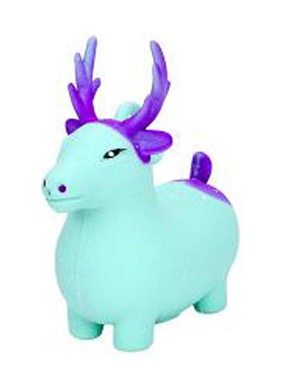 Детская игрушка-антистресс "олененок" ms 4142(turquoise) с мукой, 10 см