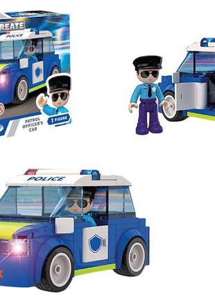 Конструктор iblock junior kh41/002/3 135 деталей, patrol car коробка р. 24x16x6 см kids hits