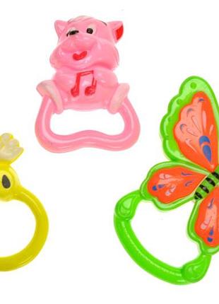 Набор погремушек 512 3 шт в шарик yg toys