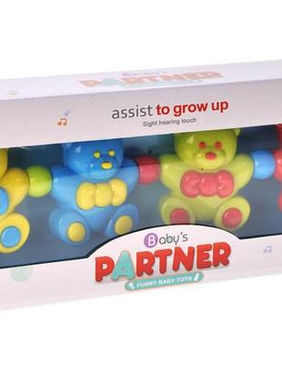 Погремушка на тележку c301-2 "мишки" в коробке р.32.8x11x4,8 см yg toys