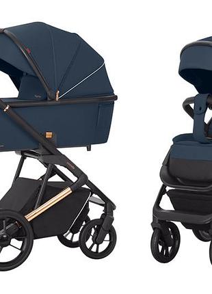 Коляска универсальная crl-6509 "sigma" navy blue 2в1 carrello