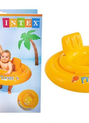 Круг надувной intex "школа плавания" с ножками, в коробке 56585 р.70см
