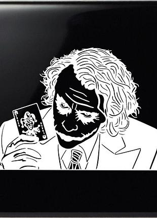 Наклейка джокер joker белый, 29х40 см