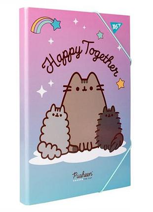 Папка для праці yes картонна a4 "pusheen" 500236