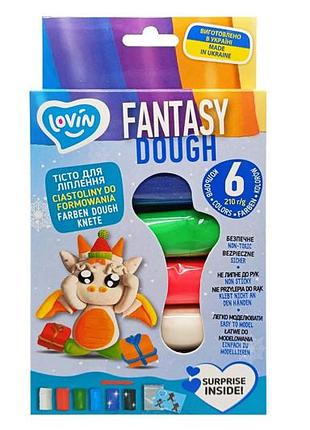 Набор для лепки с тестом 41241 "color fantasy" 6 цветов lovin