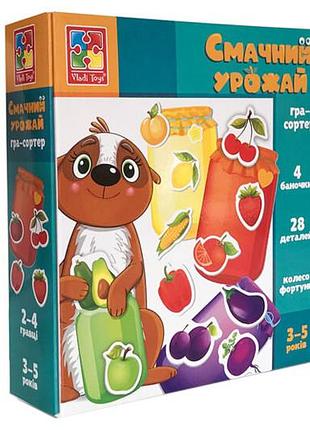 Настольная игра-сортер "вкусный урожай" vt1804-41 vladitoys