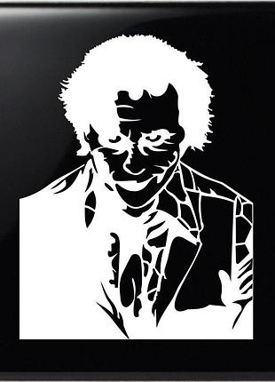 Наклейка джокер joker белый, 40х31 см