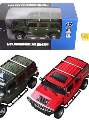 Машина на радиоуправлении hummer 2026 аккумулятор в коробке р. 35*17*16см