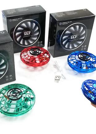 Літаючий електро-спінер "fly spinner" з led-підсвіткою в коробці 366 р.11,5*5*11,5см