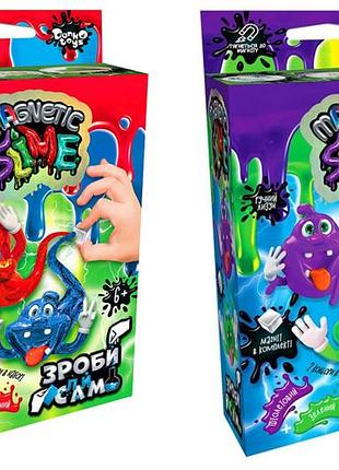 Набор для опытов slm-mg-02-01u,02u "crazy slime magnetic" мини danko