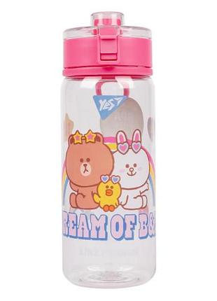 Бутылка для воды yes "line friends" 600 мл