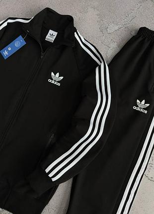 Спортивный костюм adidas женский черный олимпийка и штаны