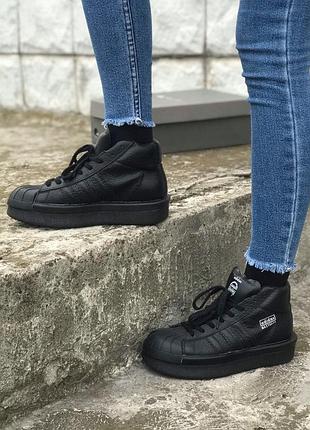 Rick owens × adidas mastodon 	 кроссовки  женские