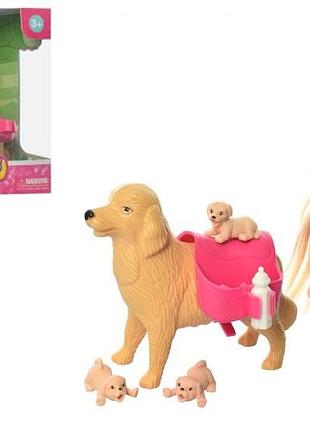 Лялька "mini doll" з собакою в коробці k899-91 р.16*7,2*16,5см