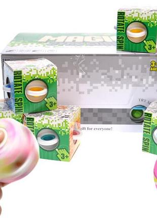 Антистрес кубик-спінер "magic gyro cube" в блоці 24шт lk2203-1 р.25,8*19,5*13см