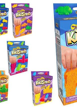 Набор с кинетическим песком ks-05-01u,02u,03u...08u "kidsand" 200 гр. в коробке danko