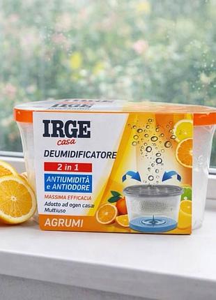 Поглинач запаху і вологи з ароматом апельсину "agrumi" irge casa, 400 мл