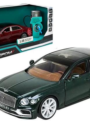 Машина (електро) металева автопром 68718r/ 68718g 1:38 "bentley flying spur hybrid" батар., світло, звук, відкр.двері, капот,