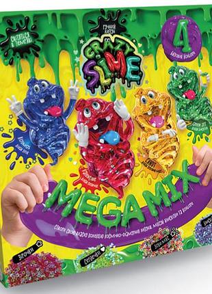 Набор для опытов slm-03-01u,02u "crazy slime 4в1" danko