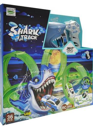 Трек с запуском "shark track" на аккумуляторе, в коробке 6688-622