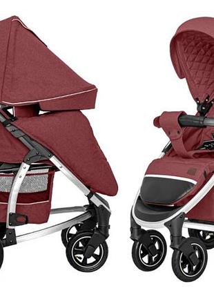 Коляска прогулянкова crl-5511 "vista" ruby red льон l carrello
