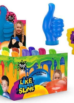 Слайм lbs-01-01u "like bubble slime" 300 гр, в дисплеї 12 шт. danko