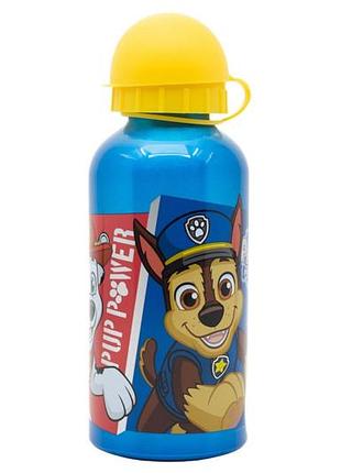 Пляшка дитяча металева 400мл "paw patrol pup power" 74634