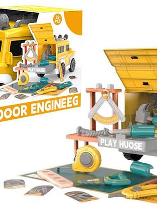 Набор инструментов bx19 в коробке в форме машинки р.28,5x18x21 см yg toys