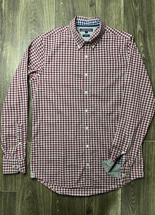 Чоловіча сорочка tommy hilfiger, розмір l, slim fit