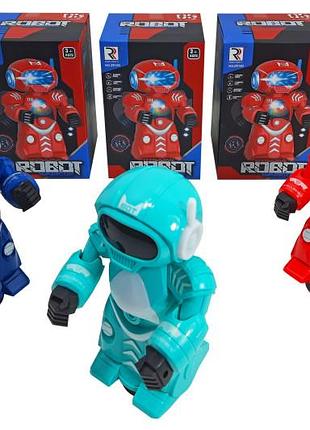 Робот музичний zr160 3 види зі світлом, в коробці р.12,8х11х19,4 см yg toys