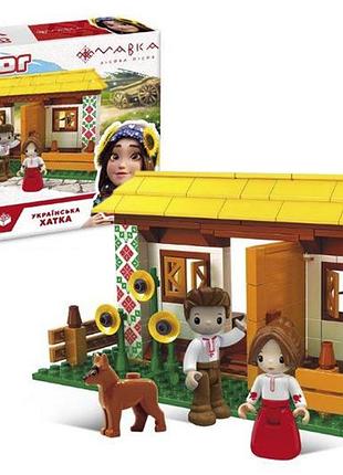 Конструктор kids hits iblock junior мавка 213 деталей, 2 фігурки, наліпки, татуювання pl-921-521 коробка 37,5*26*6 см
