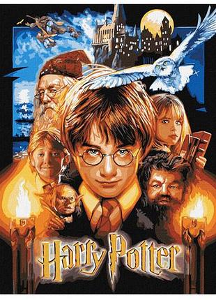 Набір для розпису по номерах 40x50 см kho8716 "harry potter: постер" з фарбами металік ideyka