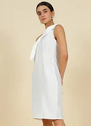 Коктейльное белое платье- футляр/s/brend 3 suisses collection