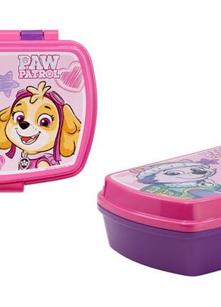 Ланч-бокс пластиковый 5,6х14,0х17,0см "paw patrol girl sketch essense" 74574